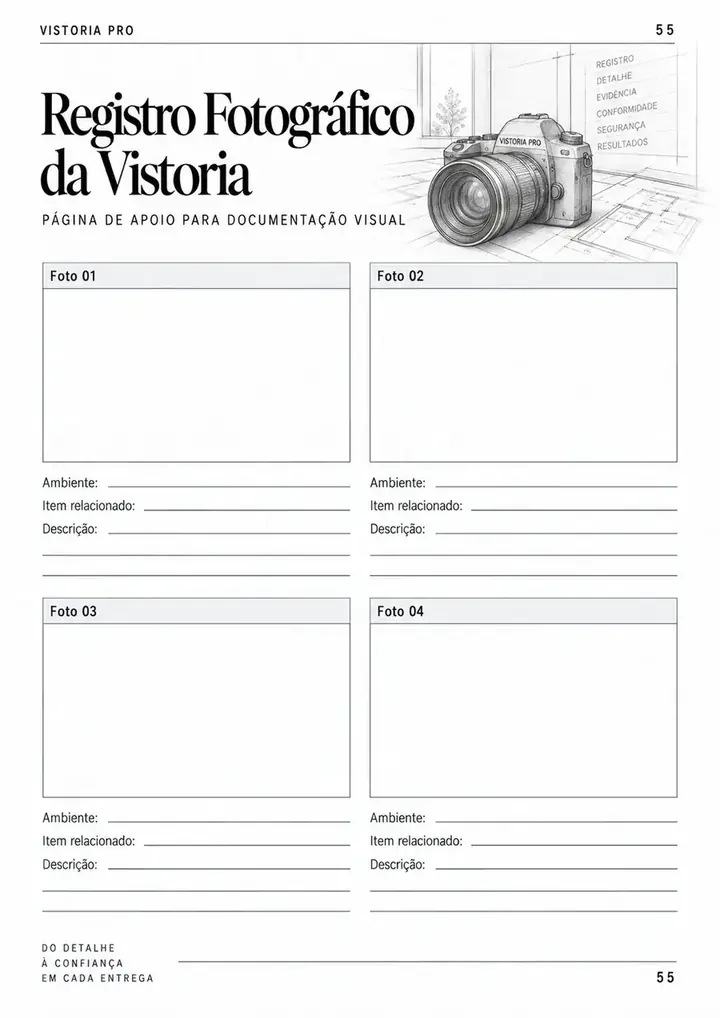 Registro profissional do Vistoria PRO